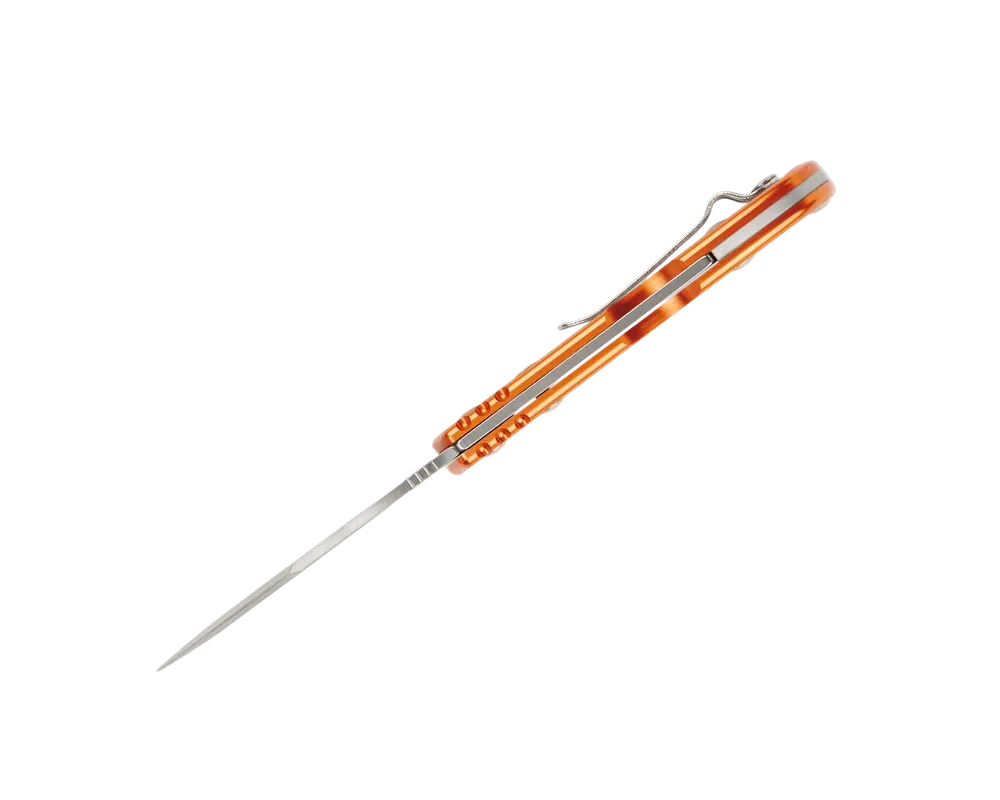 Mini SpitFire Folding Pocket Knife in Orange