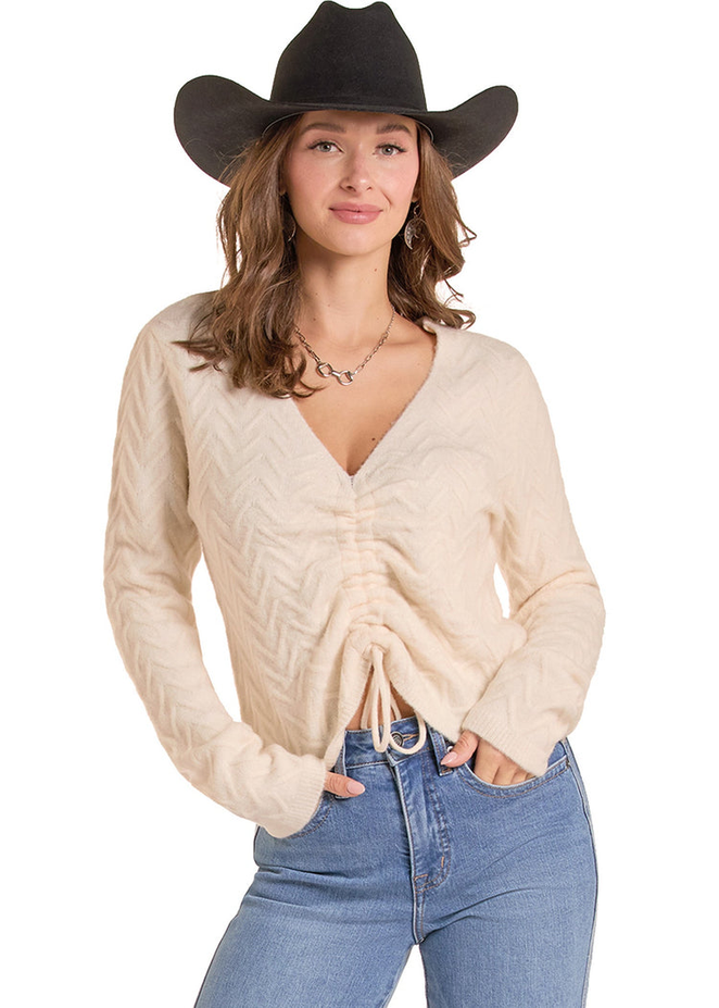 Ruched Tie Top