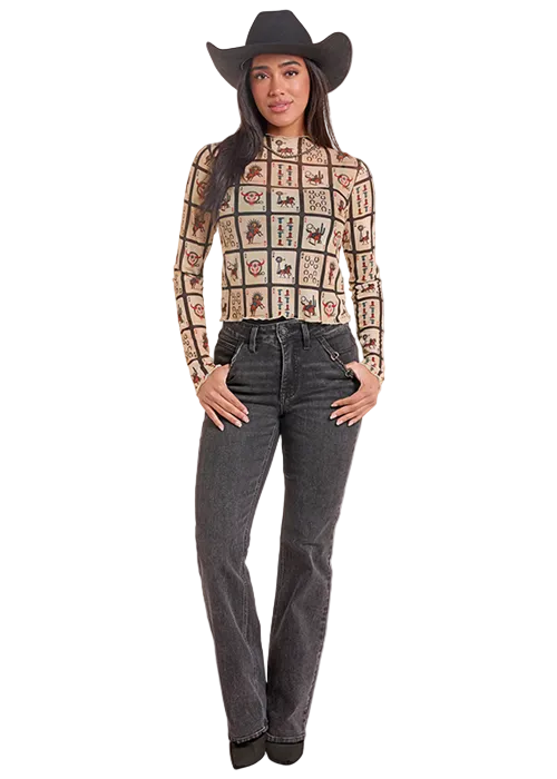 Playing Cards Mesh Top