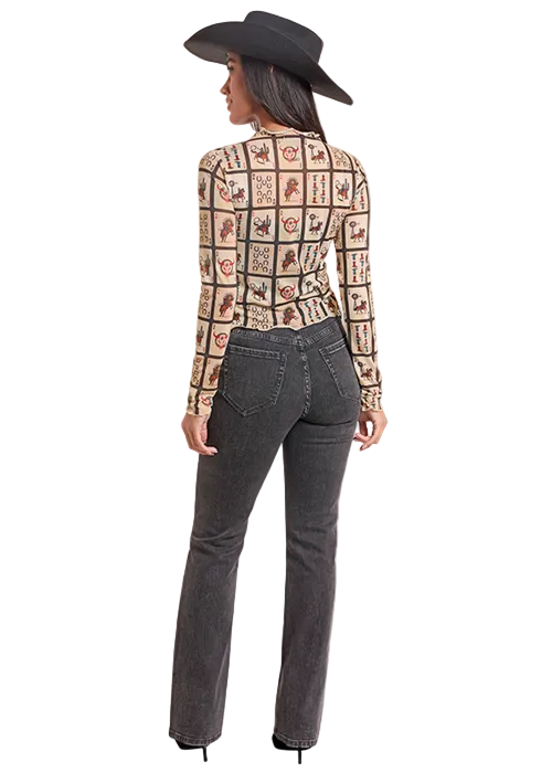 Playing Cards Mesh Top