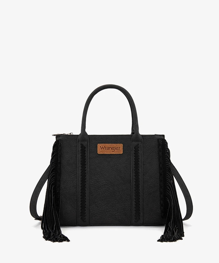 Wrangler Western Fringe Handbag Tote - WG453-8123BK