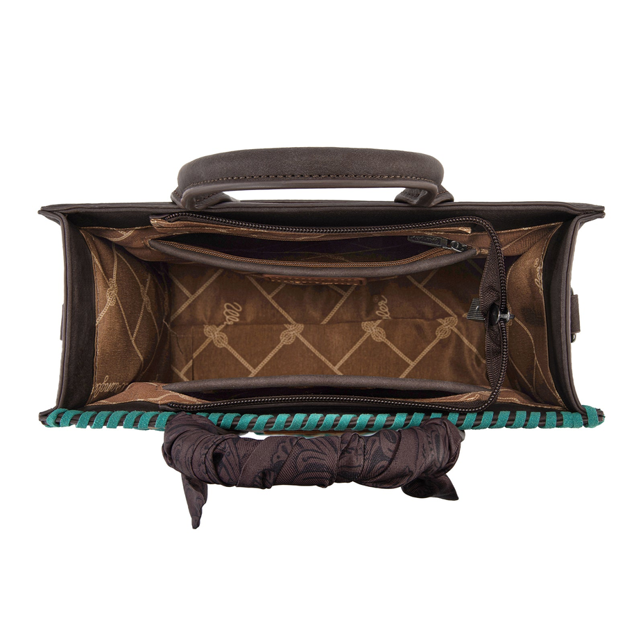 Whipstitch Aztec Satchel/Crossbody  - WG-HB-310-8120-CF
