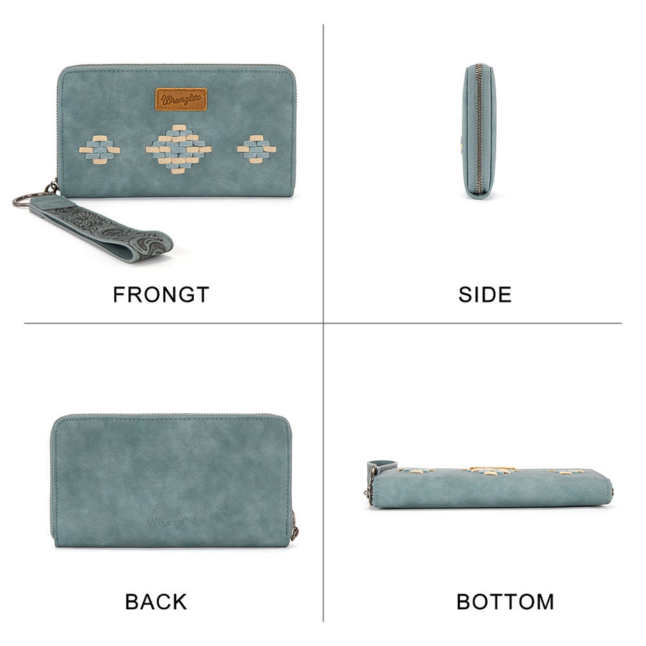 Woven RFID Zip Wallet - WG310-W006JN
