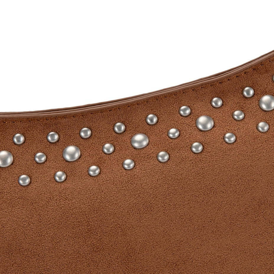 Studded Western Shoulder Crossbody Bag - WG-HB-585-2003-BR