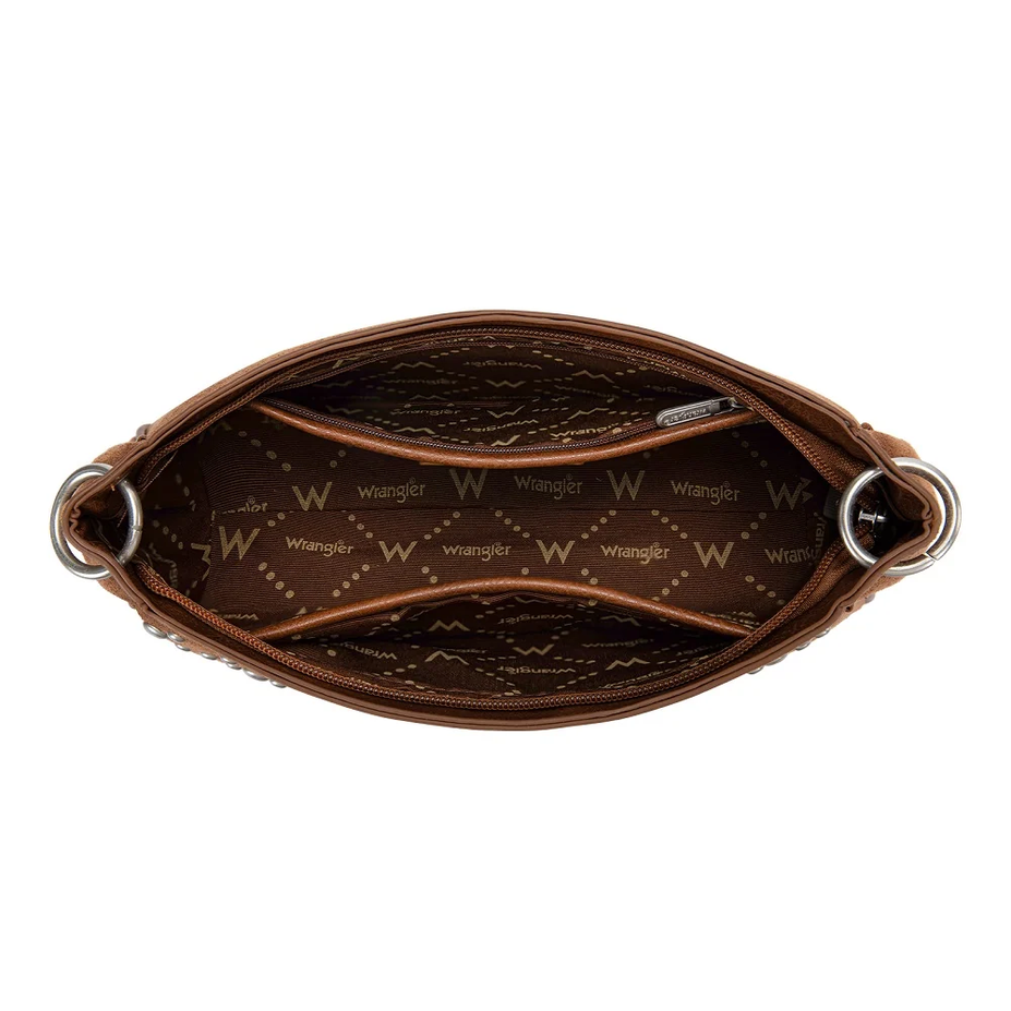 Studded Western Shoulder Crossbody Bag - WG-HB-585-2003-BR