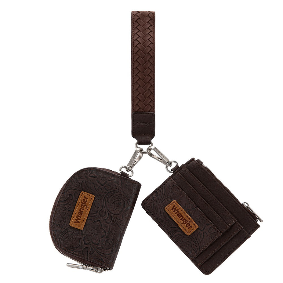 Floral Tooled 2-Piece RFID Wallet Set - WG-WL-608-0051-CF