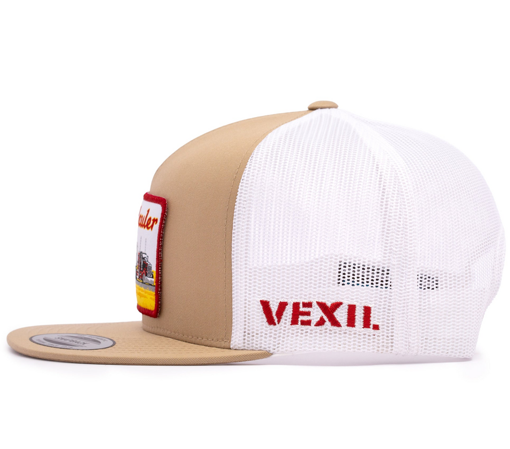 Grain Hauler Khaki/White Mesh Retro Snapback Hat