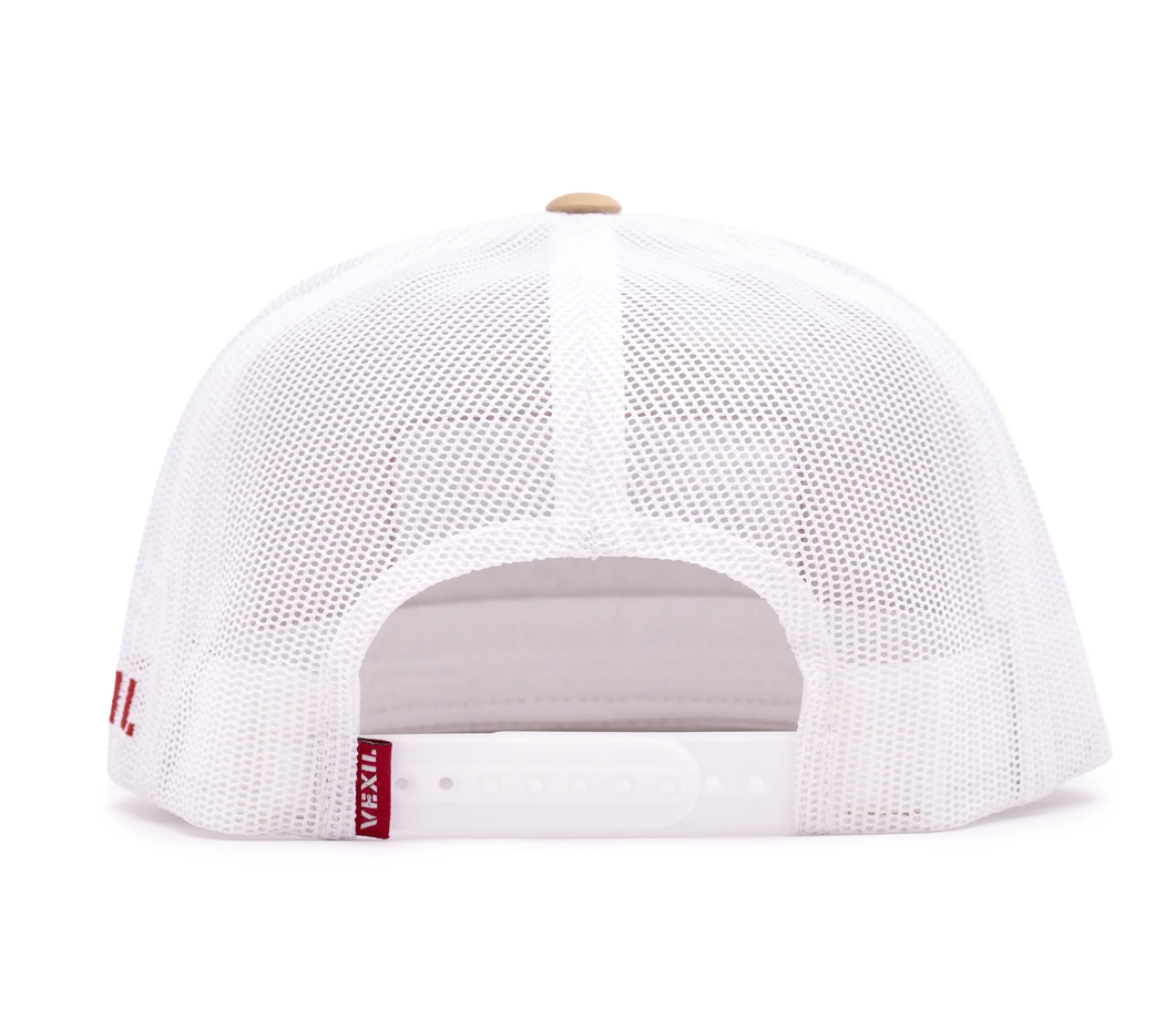 Grain Hauler Khaki/White Mesh Retro Snapback Hat