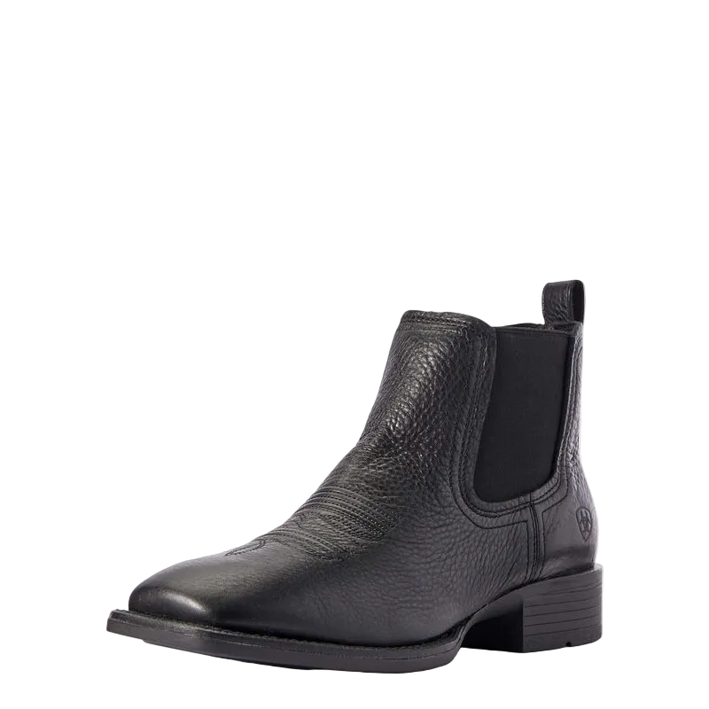 Booker Chelsea Wide Square Toe Western Boot
