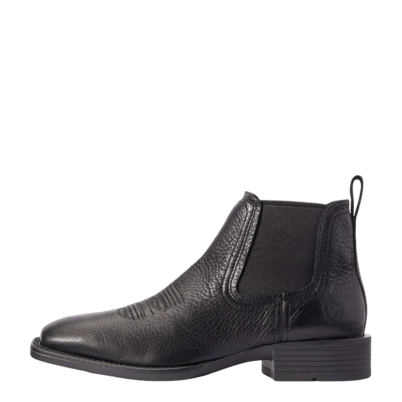 Booker Chelsea Wide Square Toe Western Boot