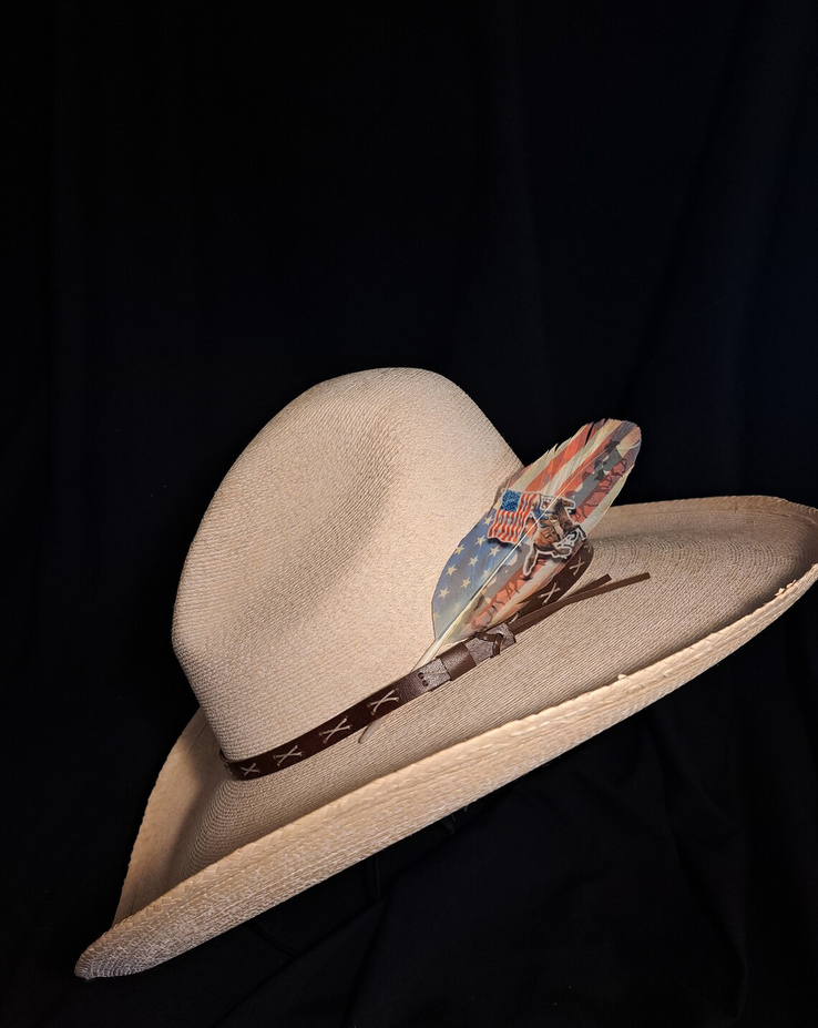 Running Horses Hat Feather