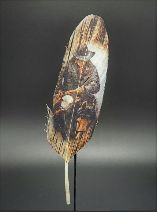 Cowboy & Calf Hat Feather