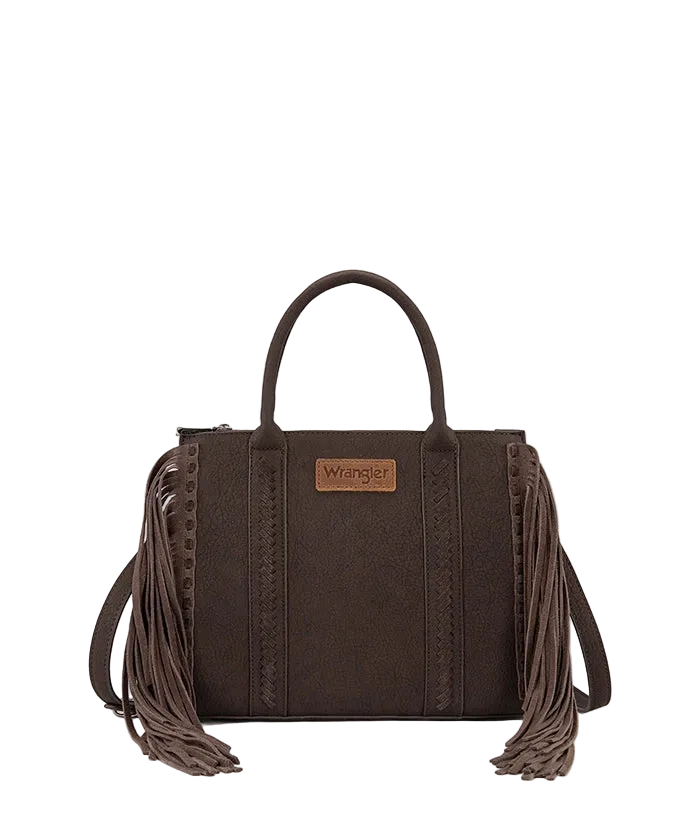 Western Fringe Handbag Tote - Coffee