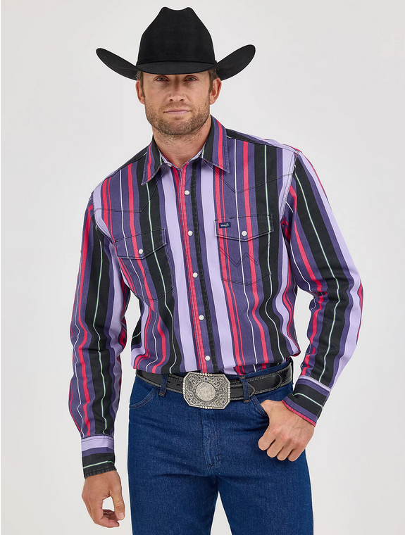 Vintage-Inspired Brushpopper Western Snap Workshirt