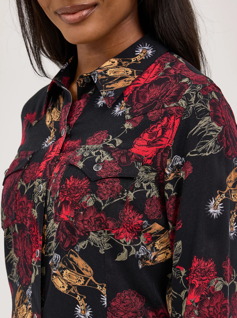 Punchy Western Snap Dress