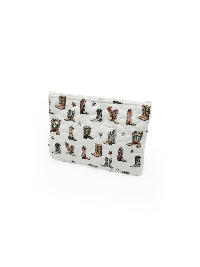 Ida Mae Home Small Quilted Makeup Bag