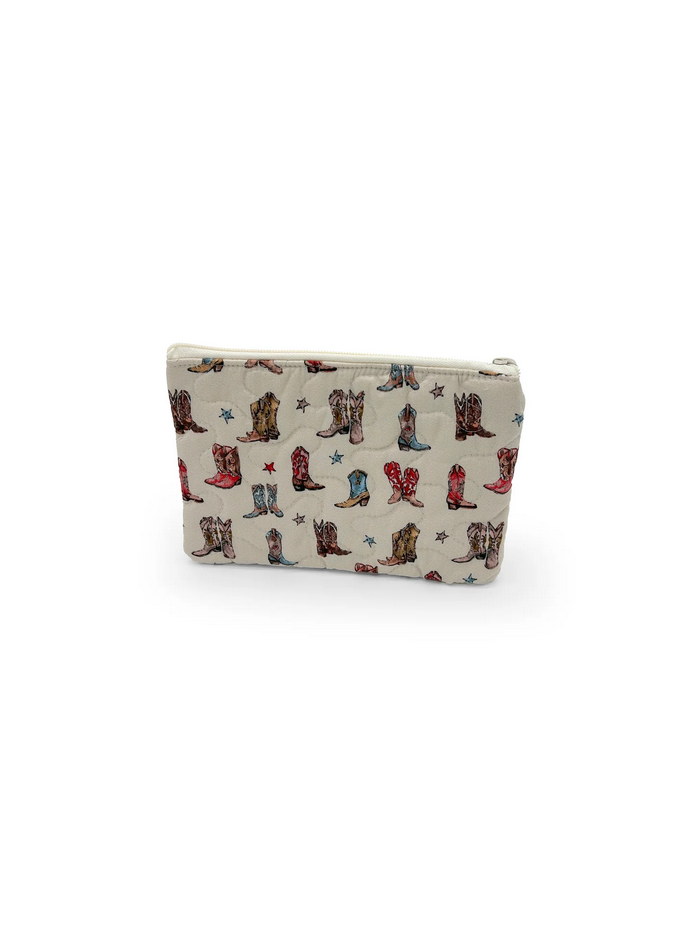 Ida Mae Home Small Quilted Makeup Bag