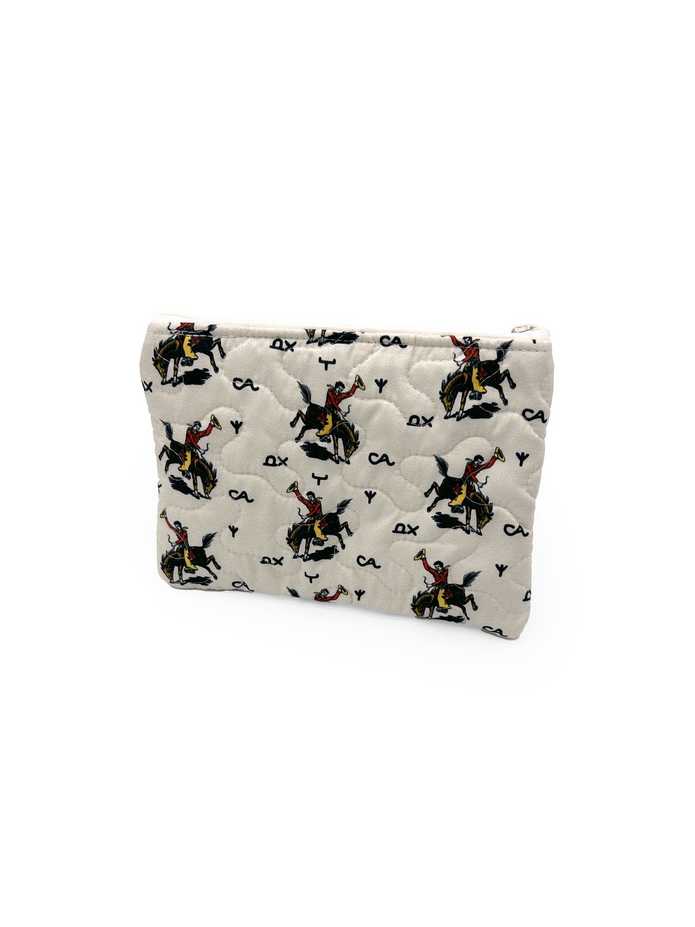 Ida Mae Home Small Quilted Makeup Bag