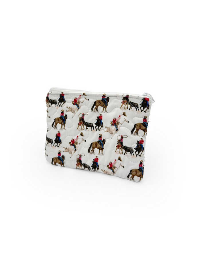 Ida Mae Home Small Quilted Makeup Bag