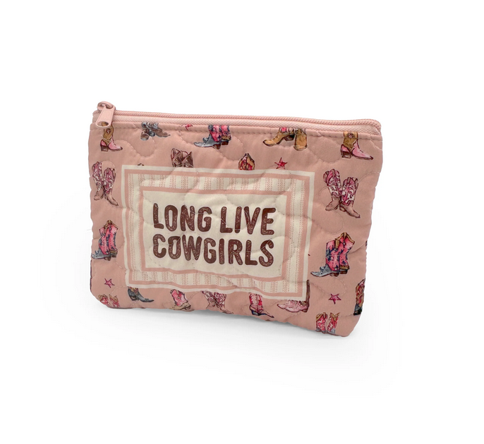 Ida Mae Home Small Quilted Makeup Bag