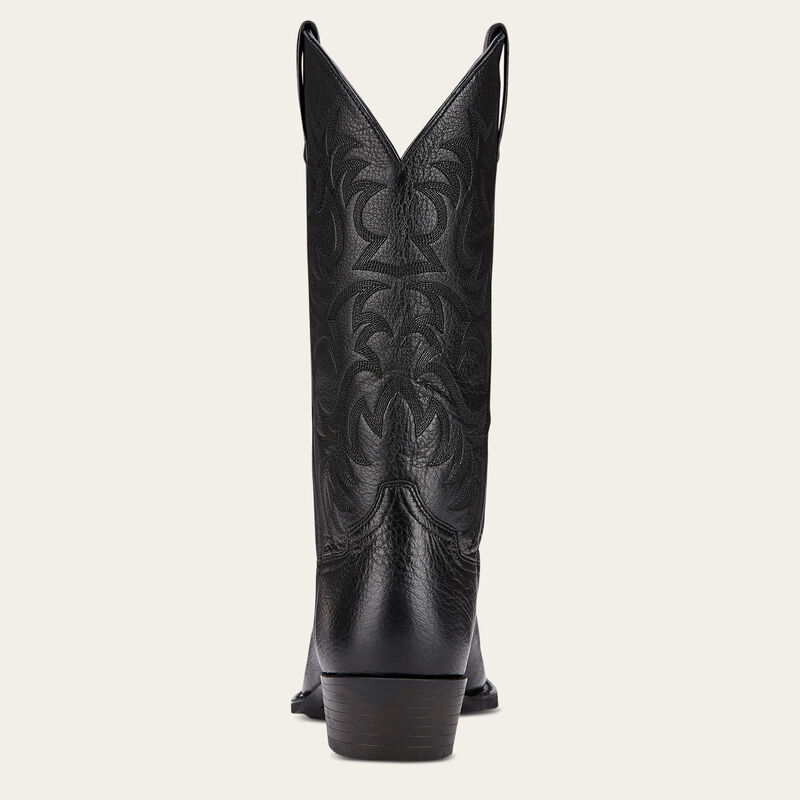 Heritage R Toe Western Boot Black
