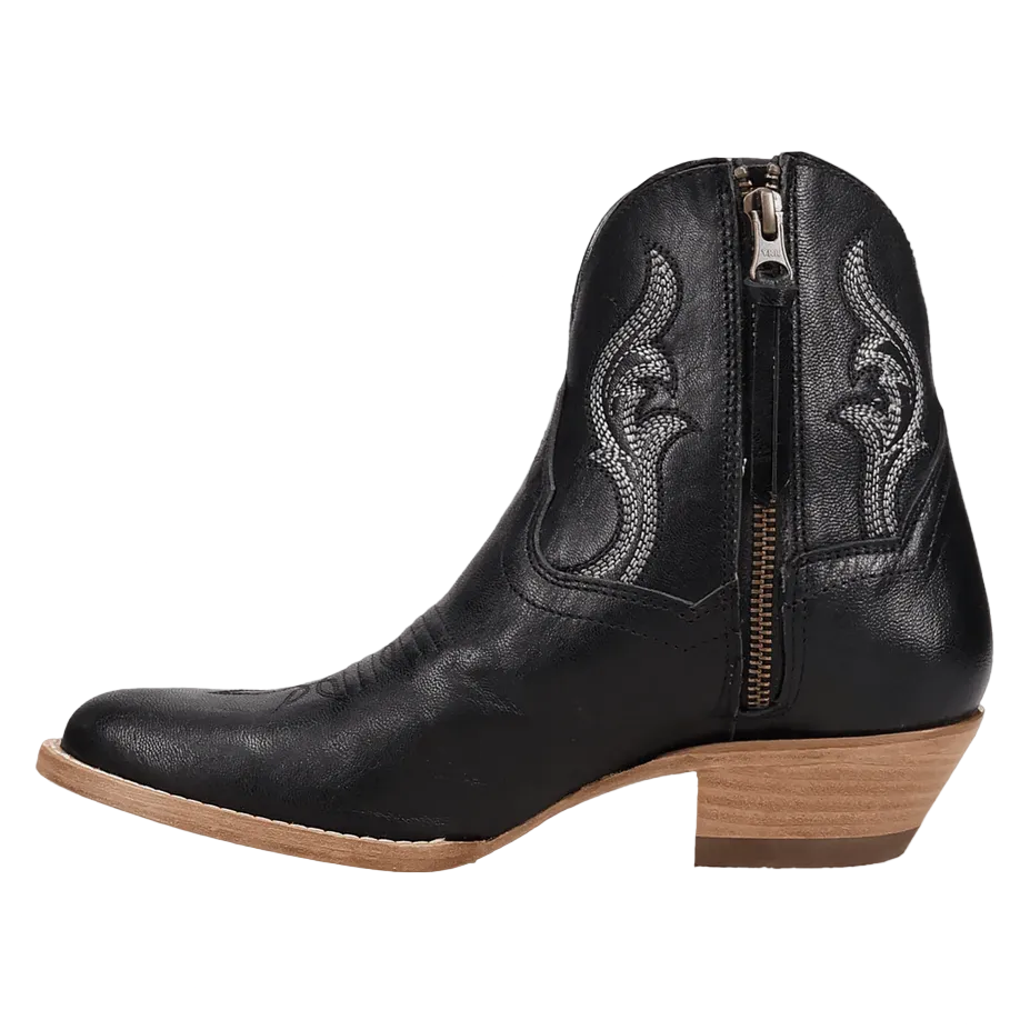 Rustic Charm Leather Bootie