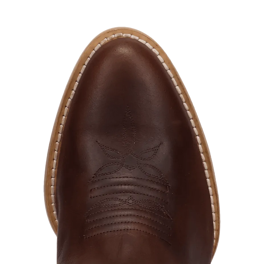 Rustic Charm Leather Bootie
