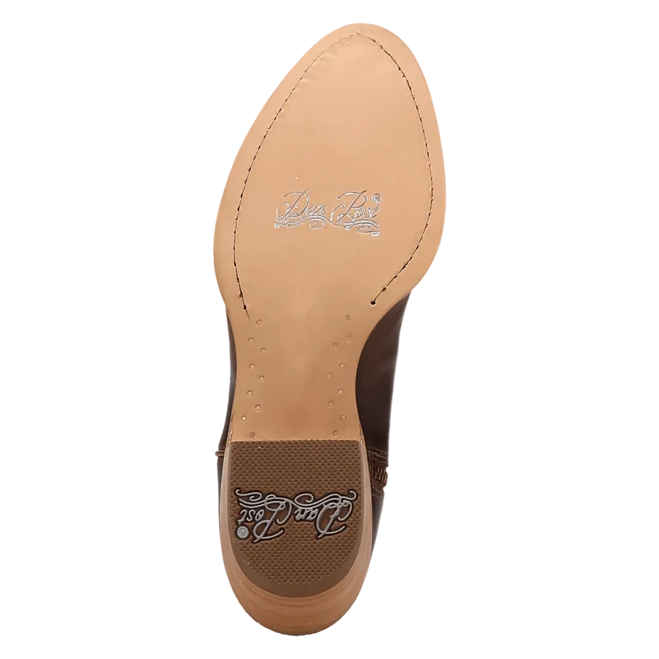 Rustic Charm Leather Bootie