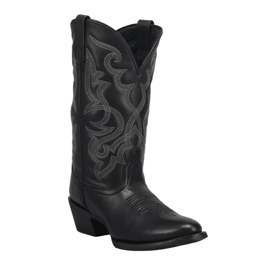 Maddie Leather Boot - Black