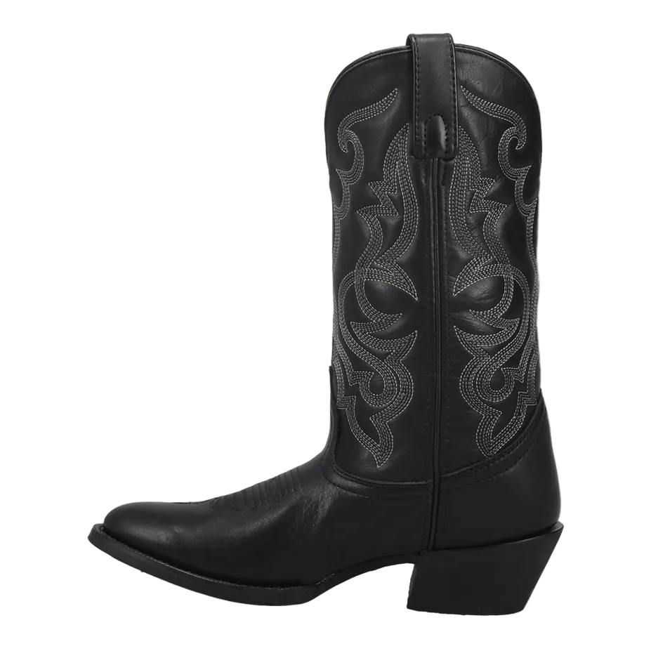 Maddie Leather Boot - Black