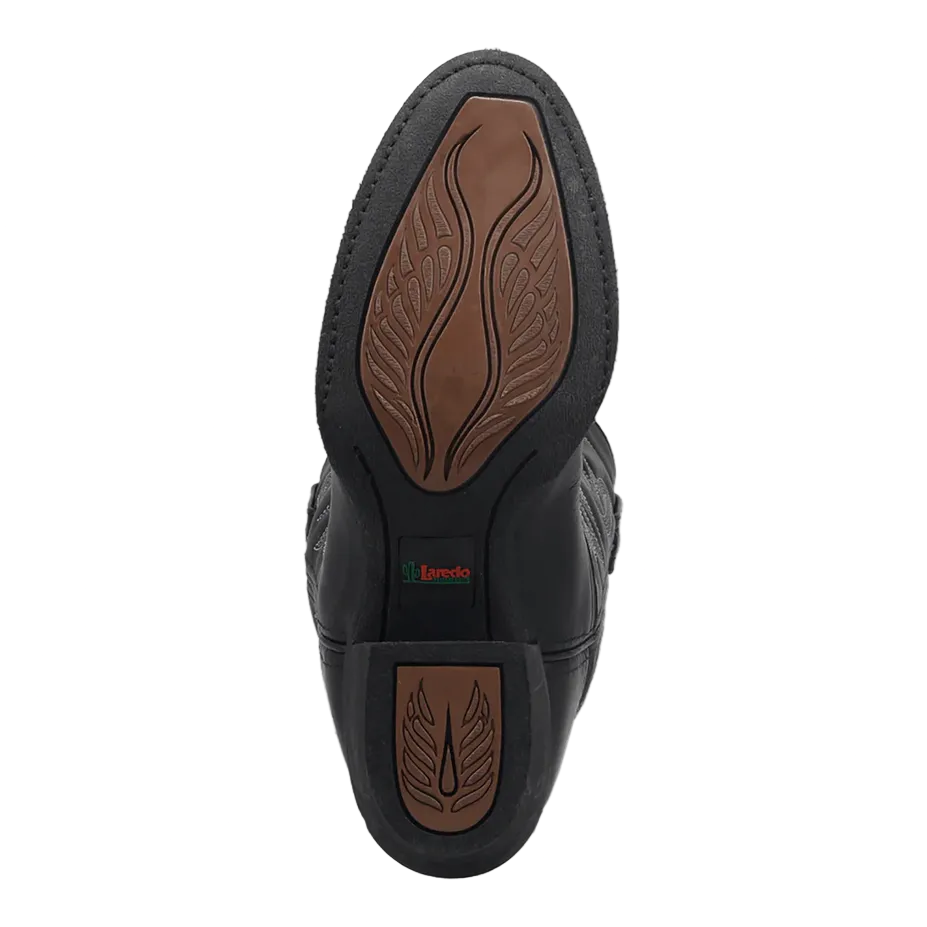 Maddie Leather Boot - Black
