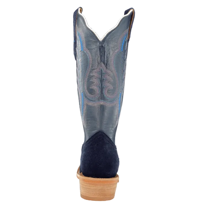 Women’s Roughout Narrow Square 13″ Dark Blue Boot
