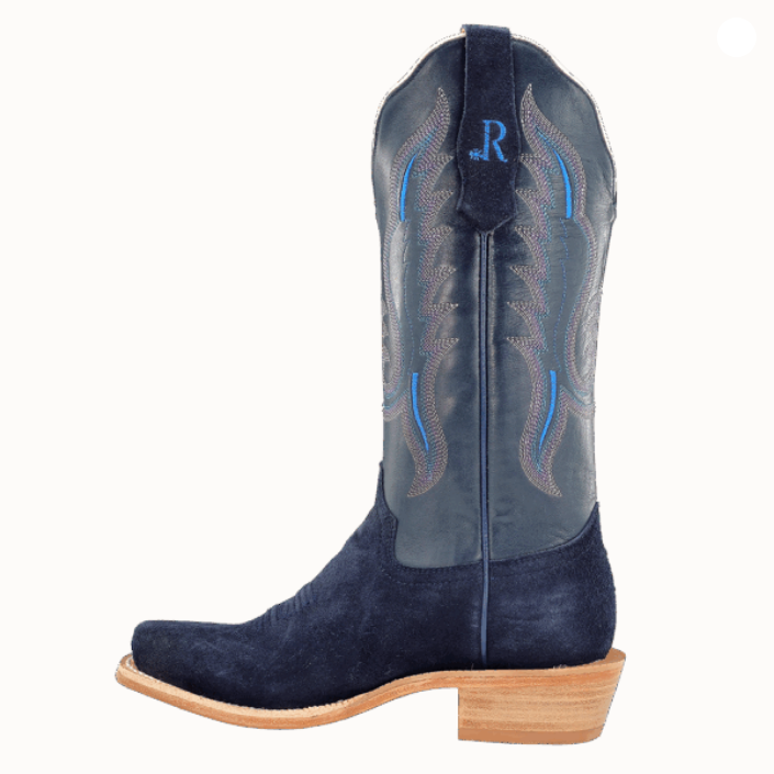Women’s Roughout Narrow Square 13″ Dark Blue Boot