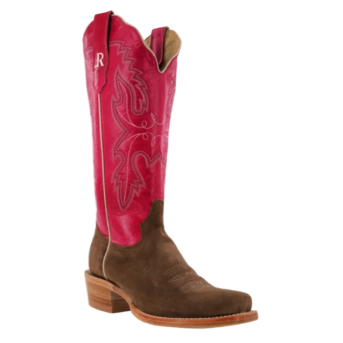 Women’s Roughout Narrow Square 13″ Cider Brown Boot