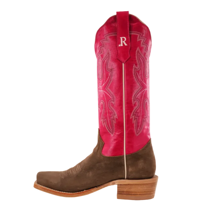 Women’s Roughout Narrow Square 13″ Cider Brown Boot