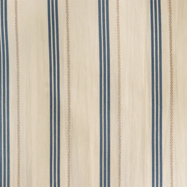 Maverick Long Sleeve Button Up Shirt White w/Pin Stripes