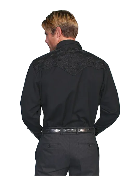 Men's Floral Tooled Shirt
