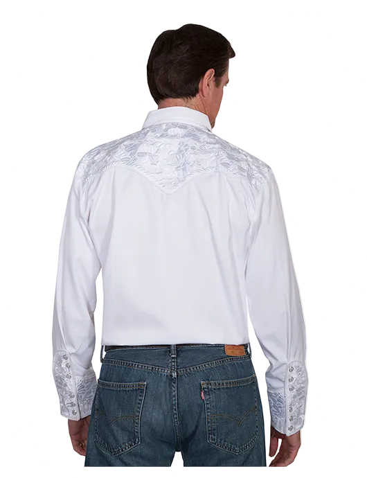 Men's Floral Tooled Shirt