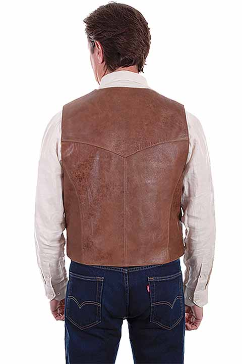 Men's Vintage Leather Lamb Vest