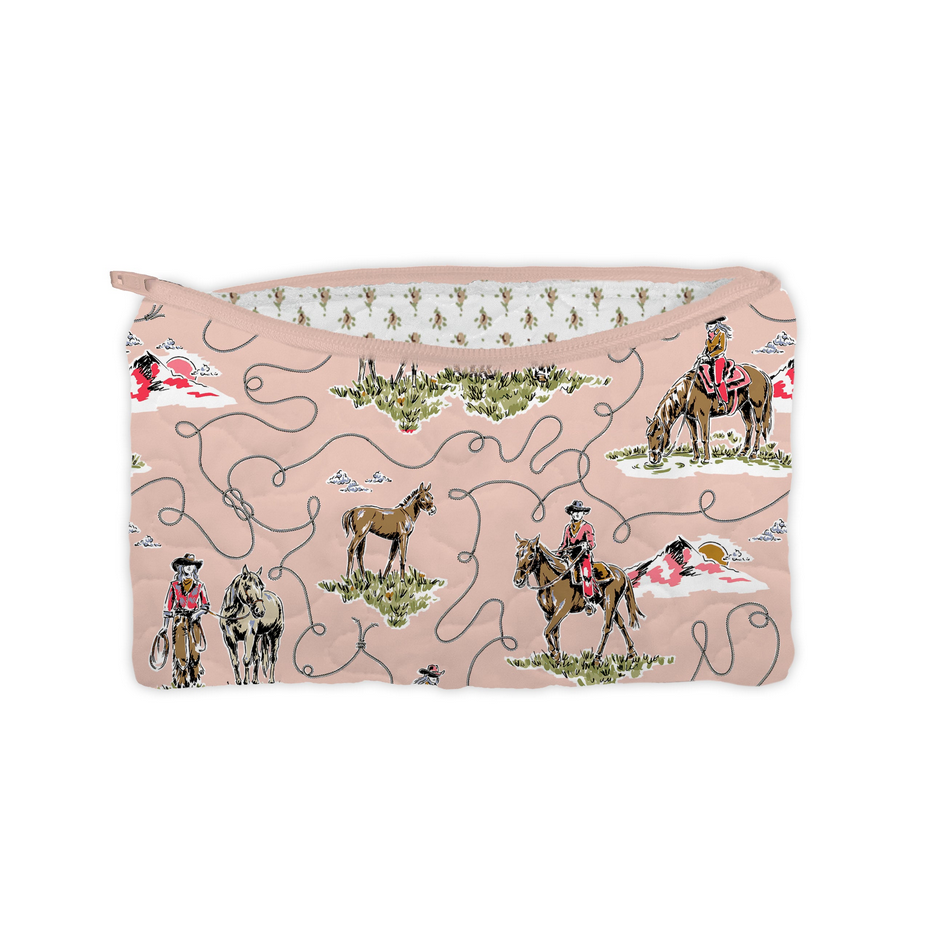 Ida Mae Home Small Quilted Makeup Bag