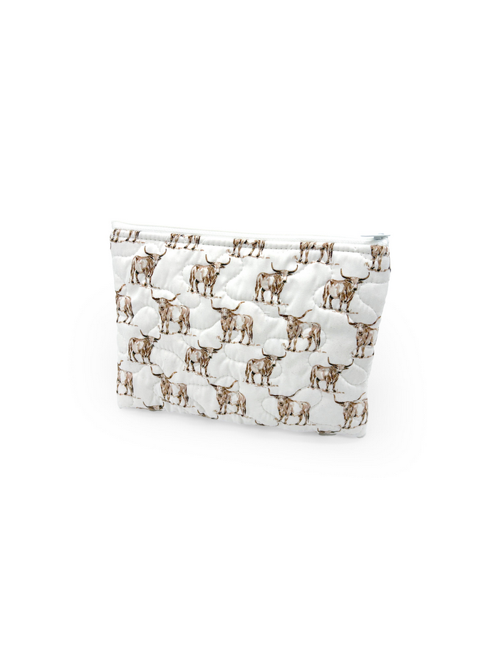 Ida Mae Small Quilted Makeup Bag