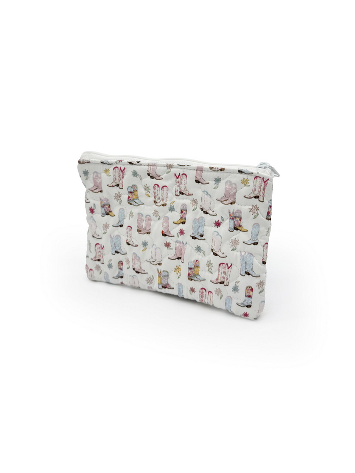 Ida Mae Small Quilted Makeup Bag