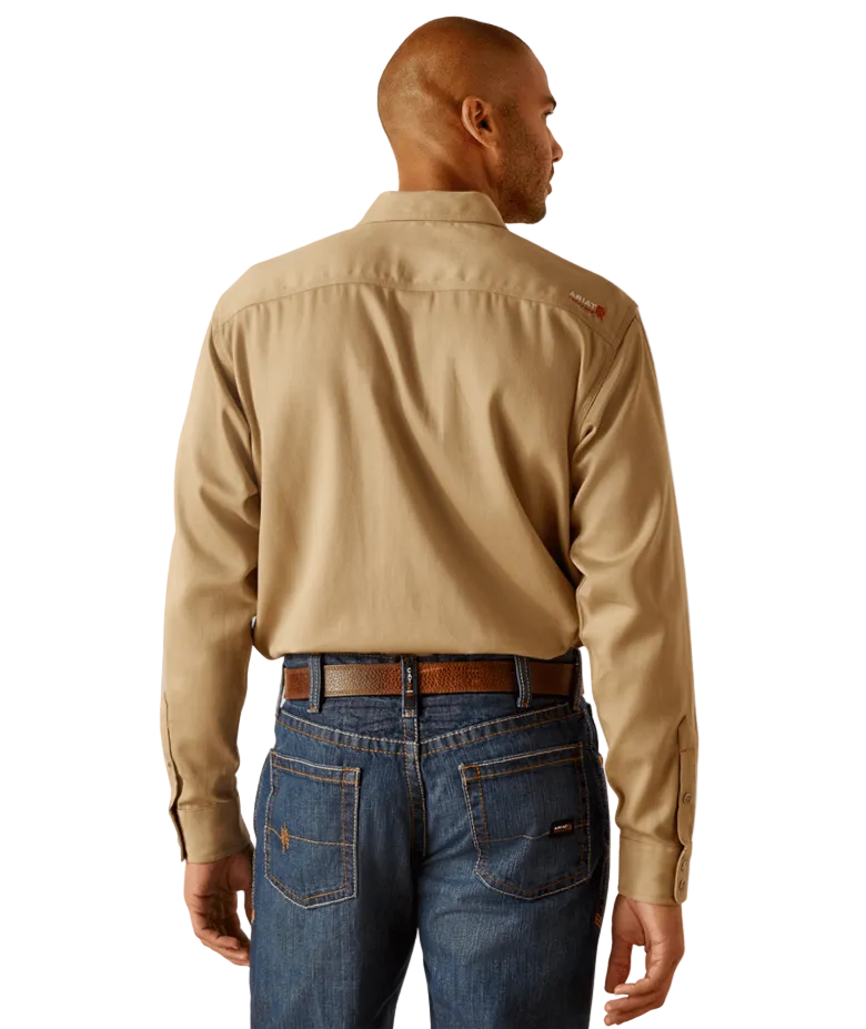 FR Solid Classic Fit Snap Work Shirt