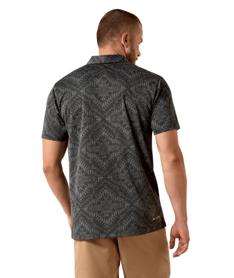 Jacquard Printed Fitted Polo