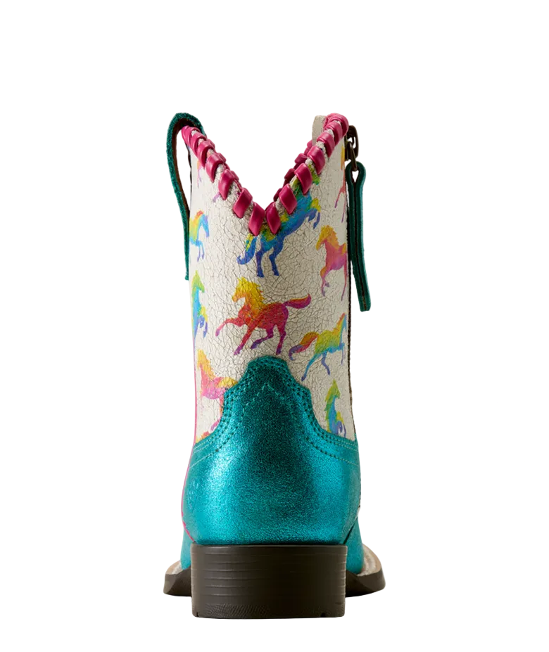 YTH Skydancer Wide Square Toe Western Boot