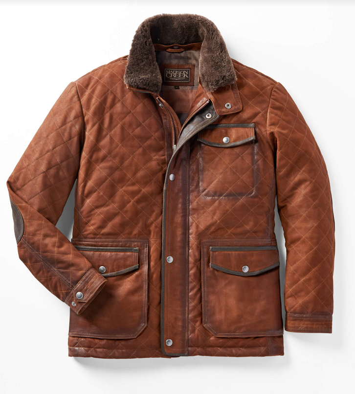 Sedona Waxed Goat Suede Leather Jacket