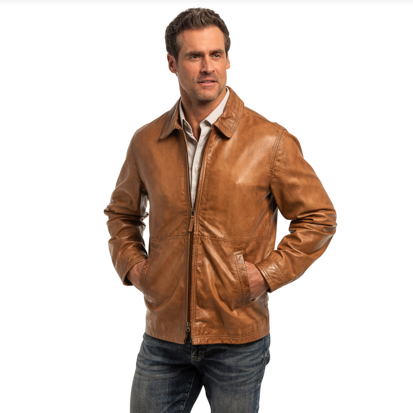 Sundance Lambskin Nappa Leather Jacket