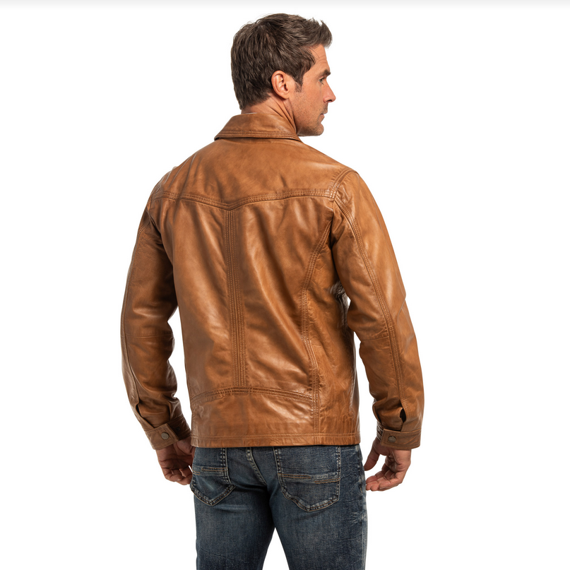 Sundance Lambskin Nappa Leather Jacket