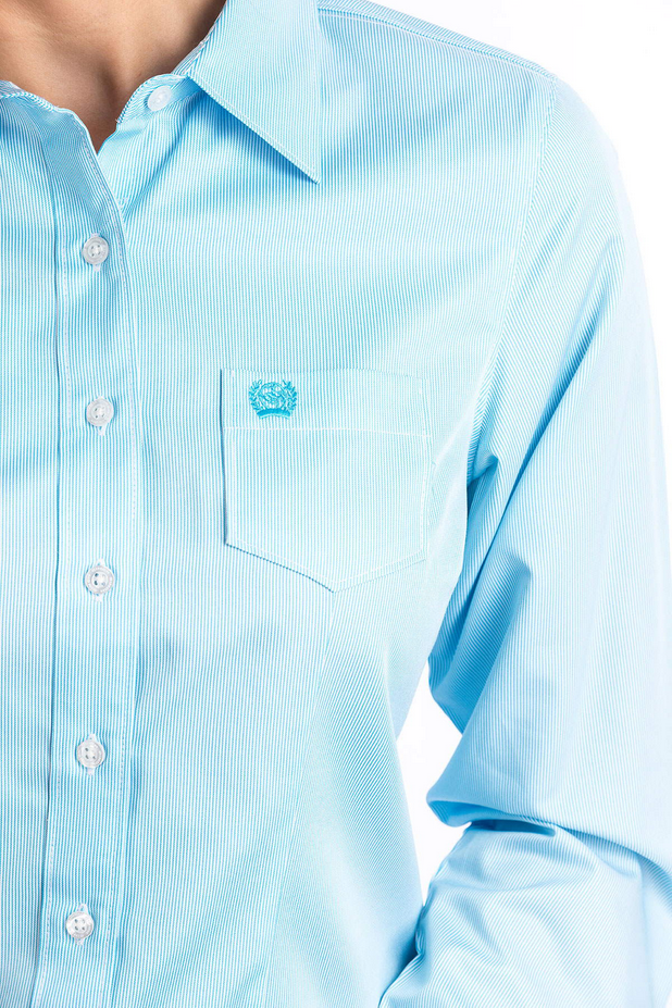 Women's Solid Arena Fit Button-Down Western Shirt