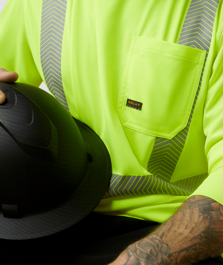 Men's Rebar Hi-Vis ANSI Long Sleeve T-Shirt